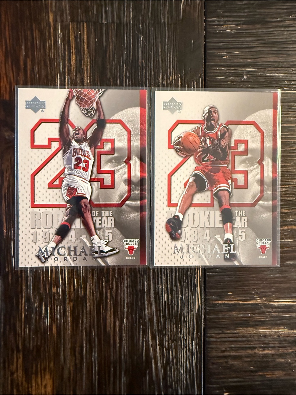 Michael Jordan Rookie of the Year cards